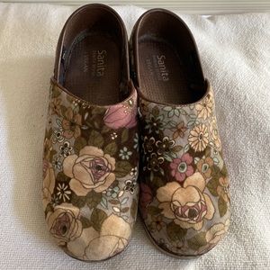 Sanita vegan clogs flowers